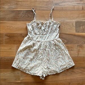 Floral Spaghetti Strap Romper